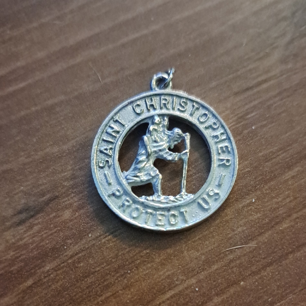 Saint Christopher Protect Us Pendant